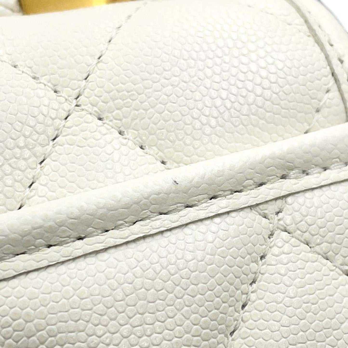 Chanel Calfskin White Shoulder Bags