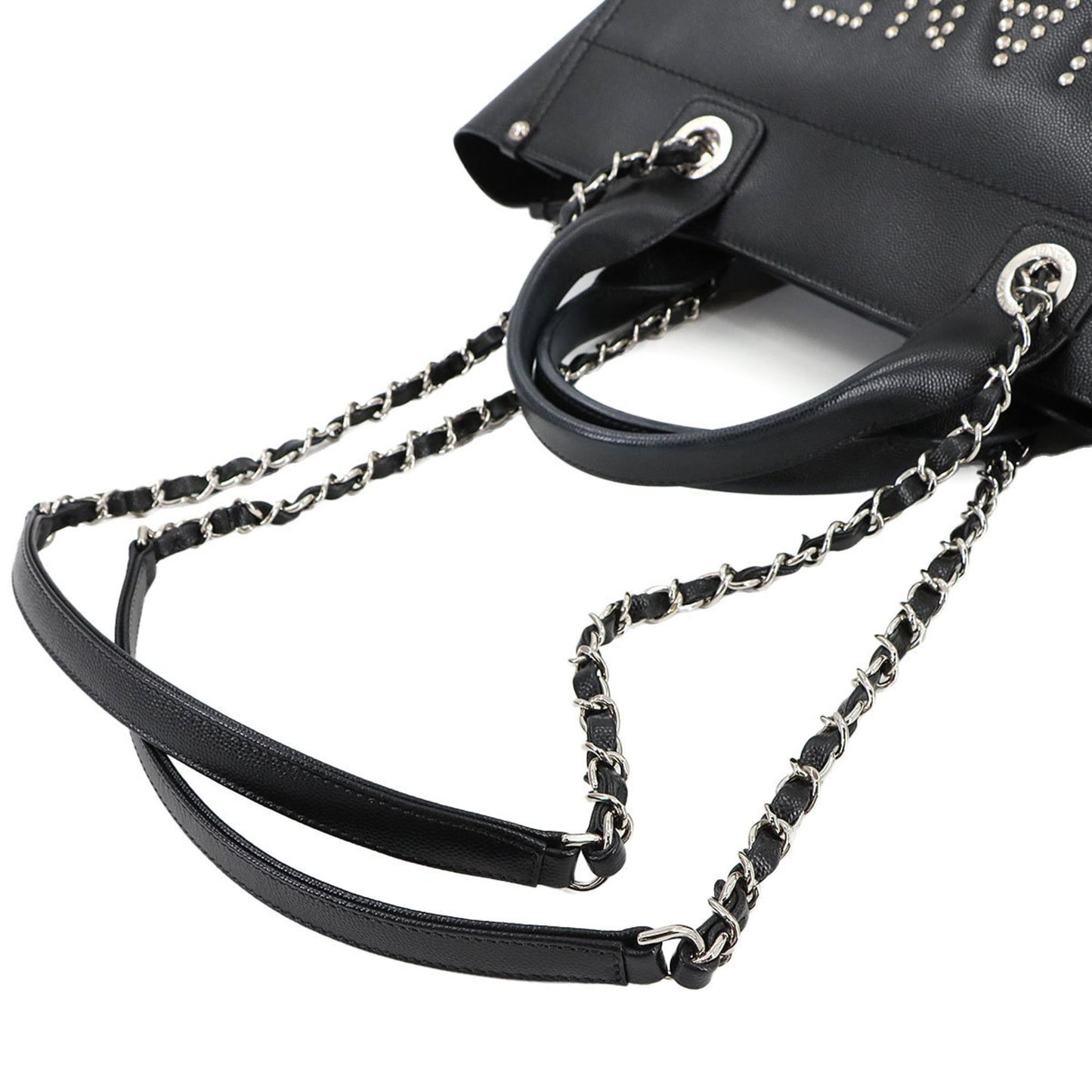 Chanel Calfskin Black Shoulder Bags