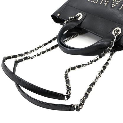 Chanel Calfskin Black Shoulder Bags