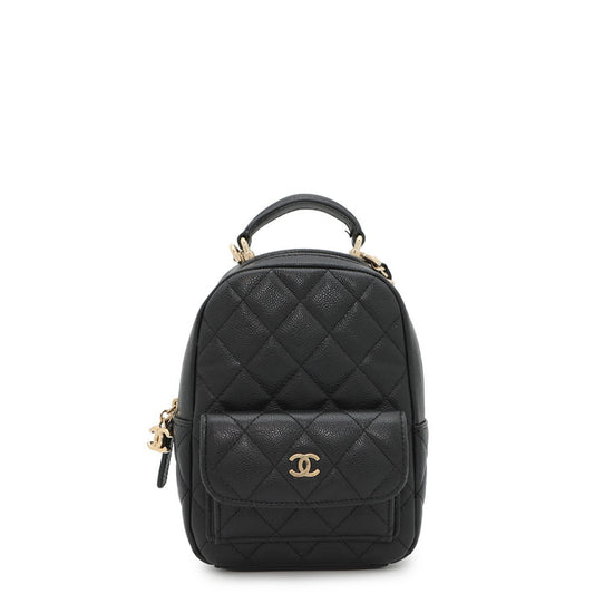 Chanel Calfskin Black Backpacks