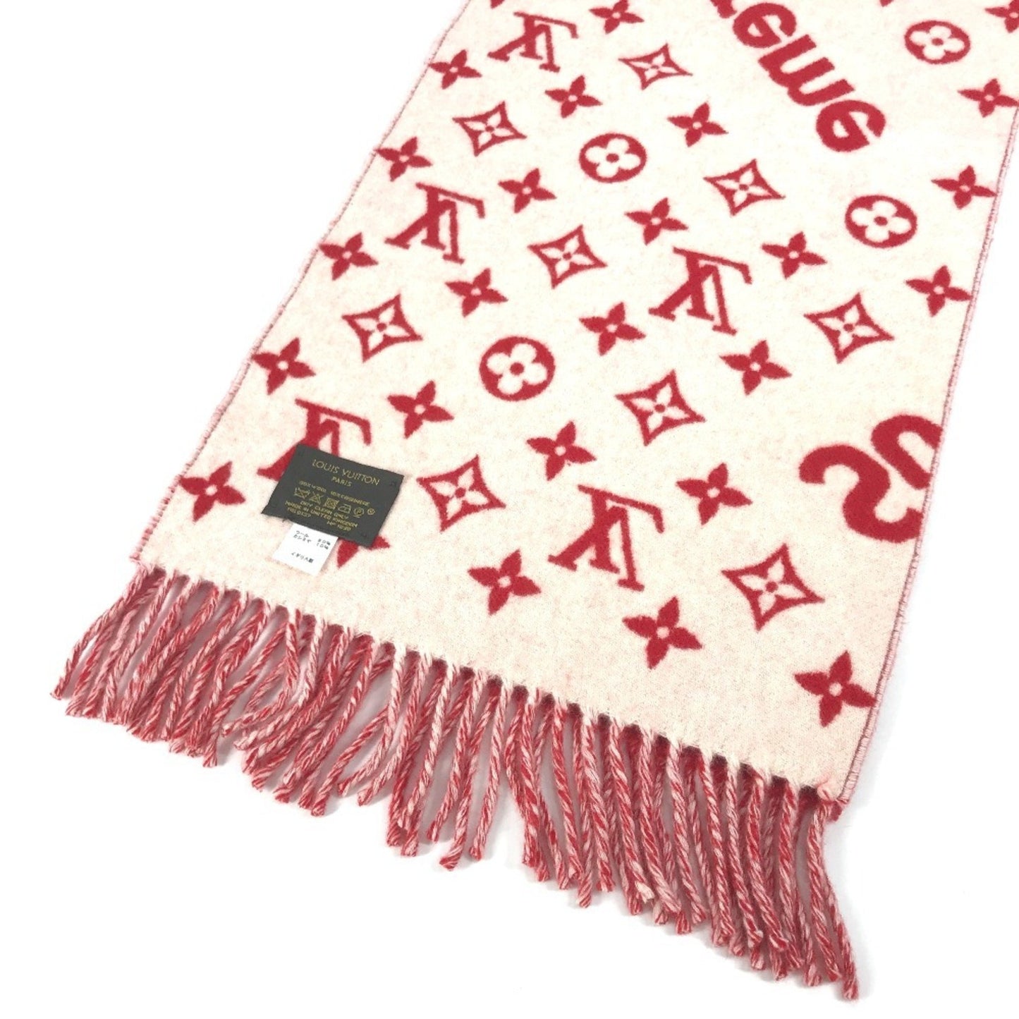 Louis Vuitton Wool Red Scarves