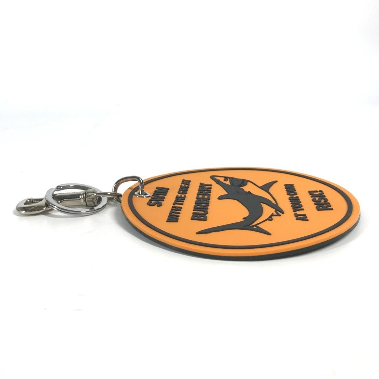 Burberry Faux Leather Black Key Rings