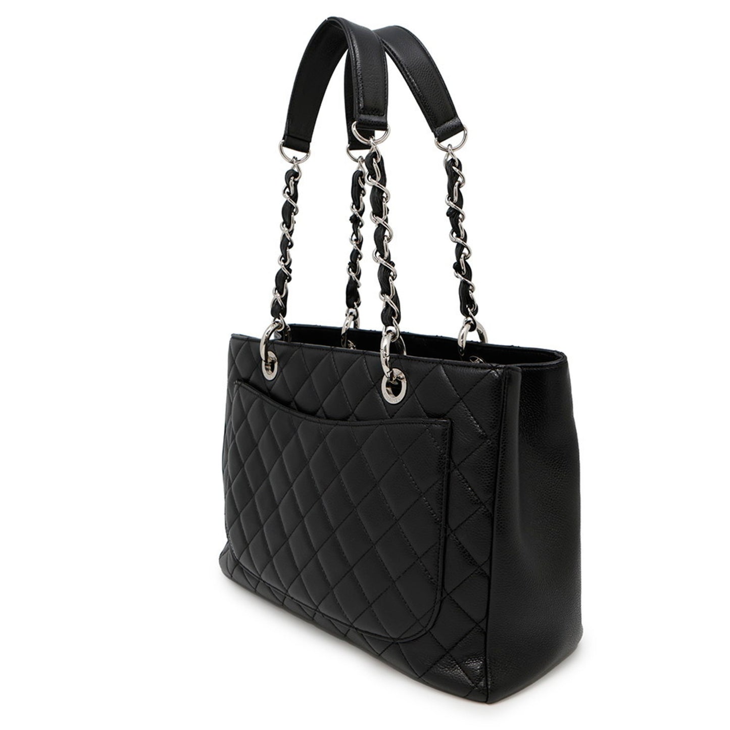 Chanel Calfskin Black Shoulder Bags