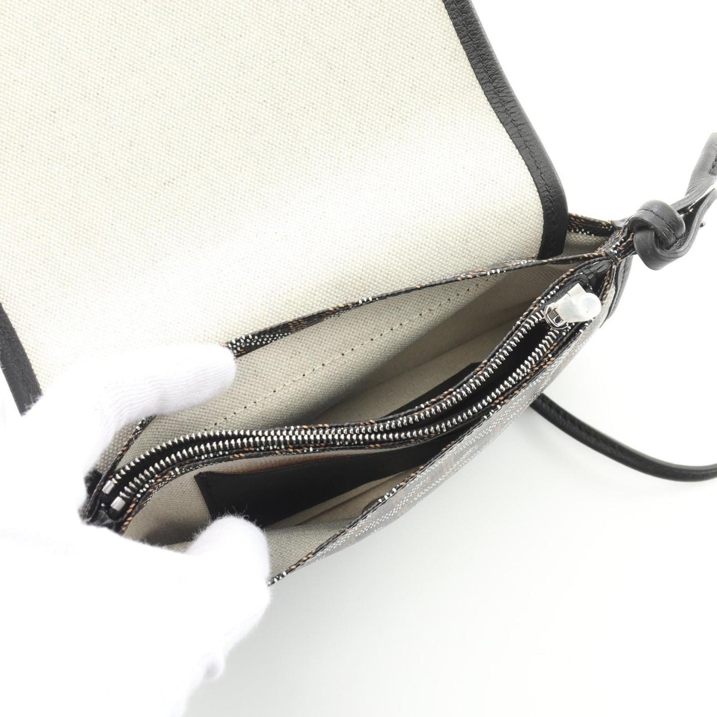 Goyard Coated Canvas Black Shoulder Bags
