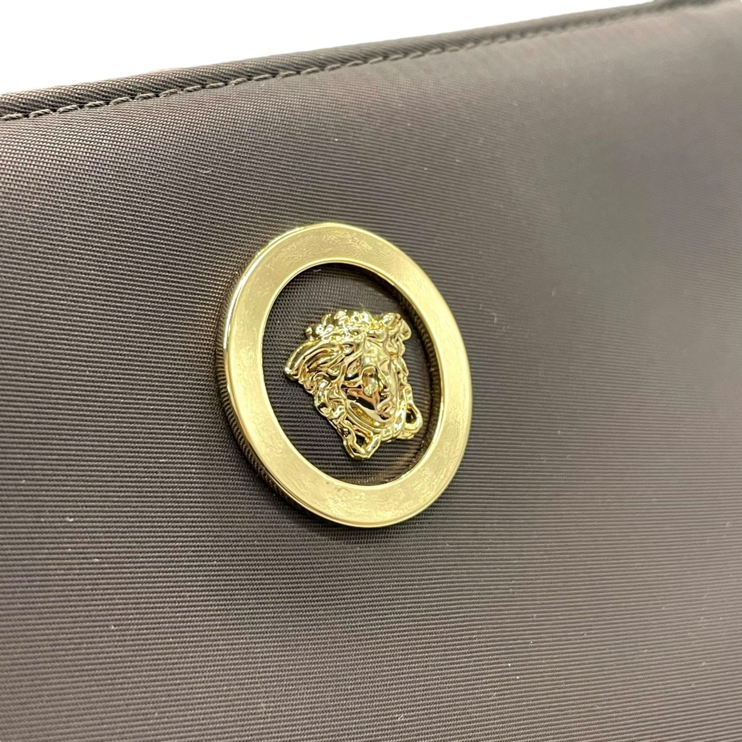 Versace Nylon Brown Shoulder Bags