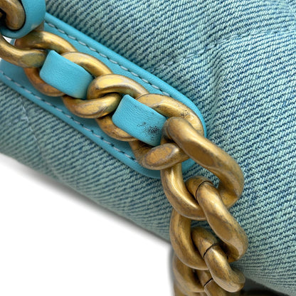 Chanel Denim Blue Shoulder Bags