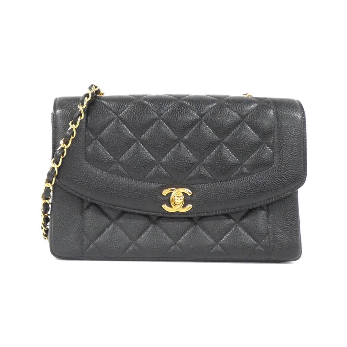Chanel Calfskin Black Shoulder Bags