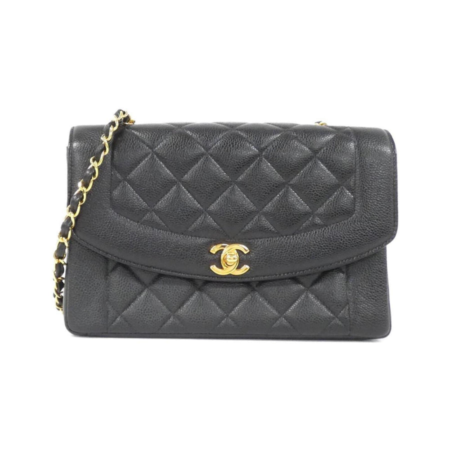 Chanel Calfskin Black Shoulder Bags