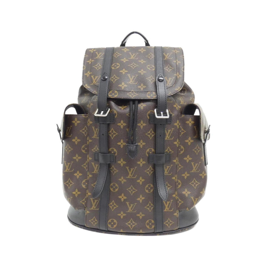 Louis Vuitton Coated Canvas Brown Backpacks
