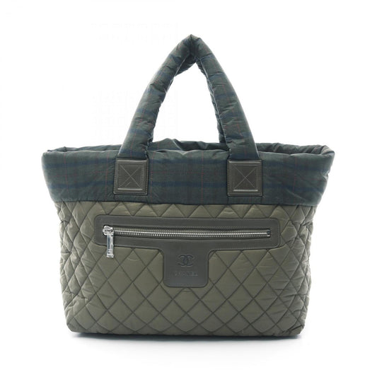 Chanel Nylon Green Tote Bags