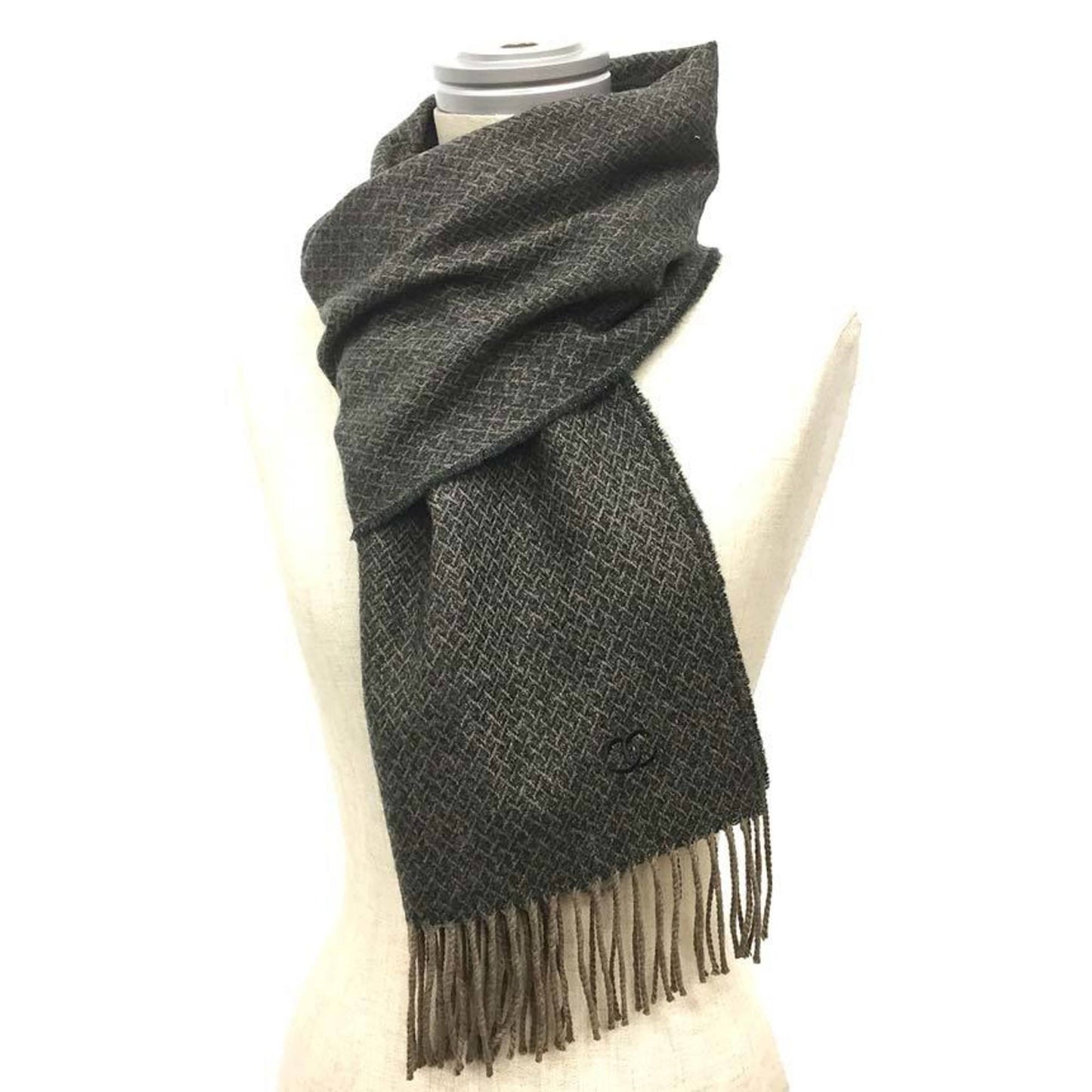 Chanel Cashmere Brown Scarves