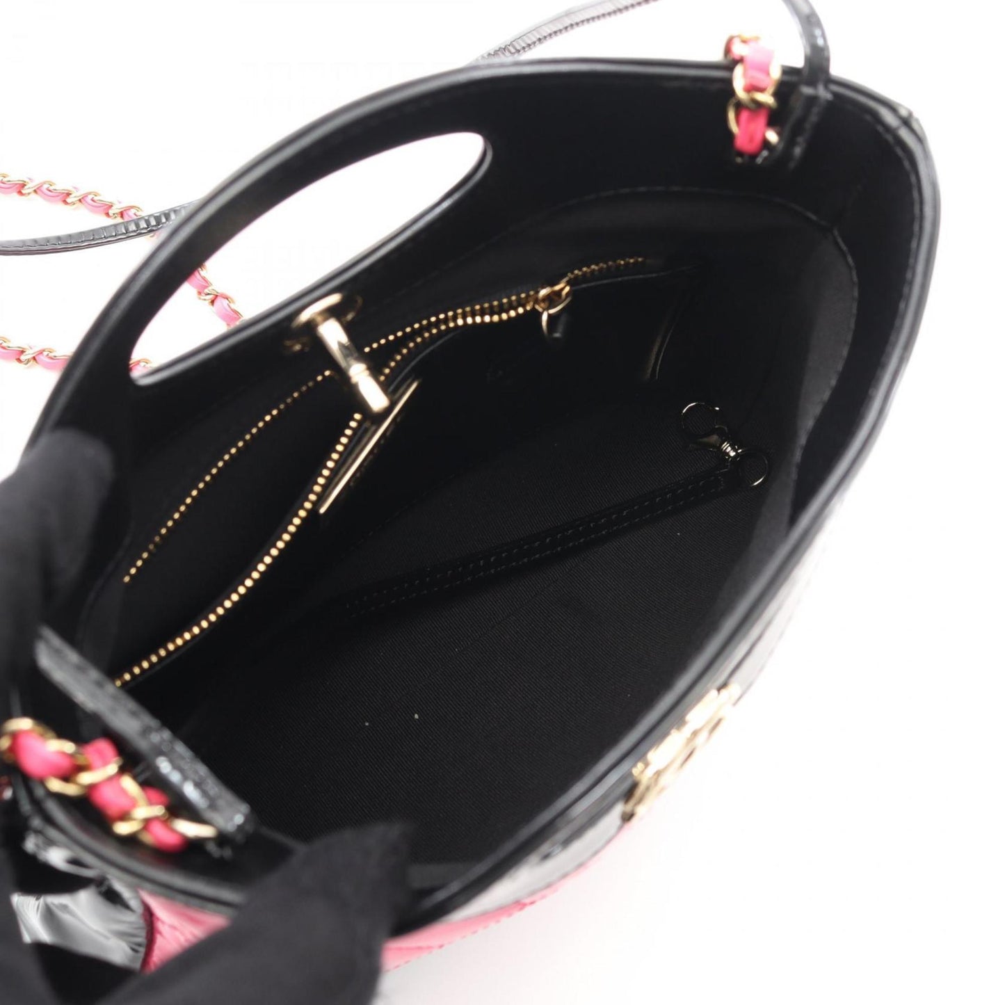 Chanel Patent Black Shoulder Bags