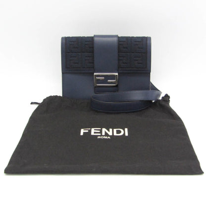 Fendi Canvas Blue Shoulder Bags