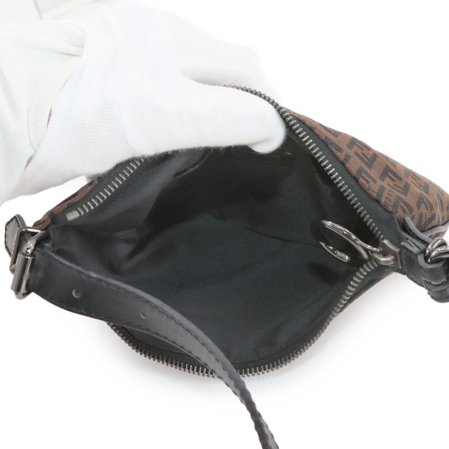 Fendi Canvas Black Shoulder Bags