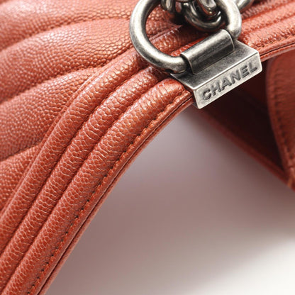 Chanel Calfskin Brown Shoulder Bags