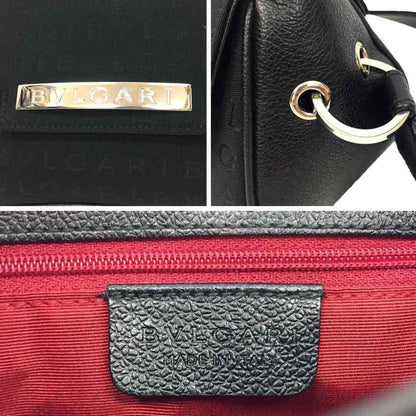 Bvlgari Canvas Black Shoulder Bags
