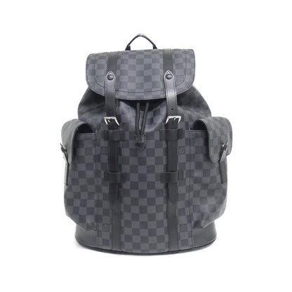 Louis Vuitton Coated Canvas Gray Backpacks