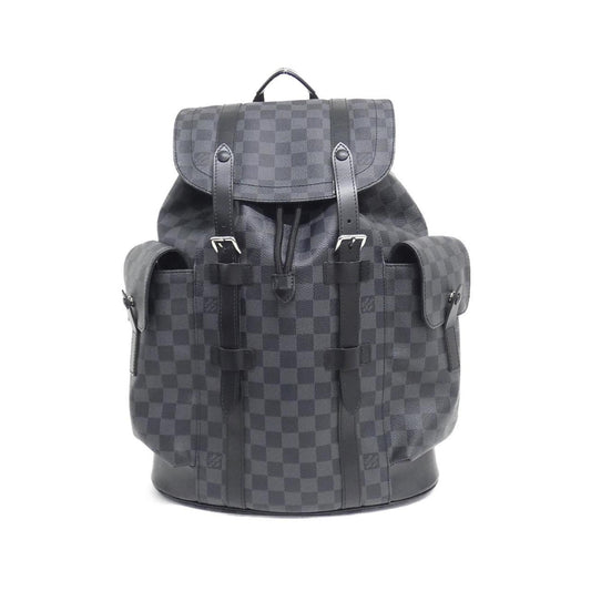 Louis Vuitton Coated Canvas Gray Backpacks