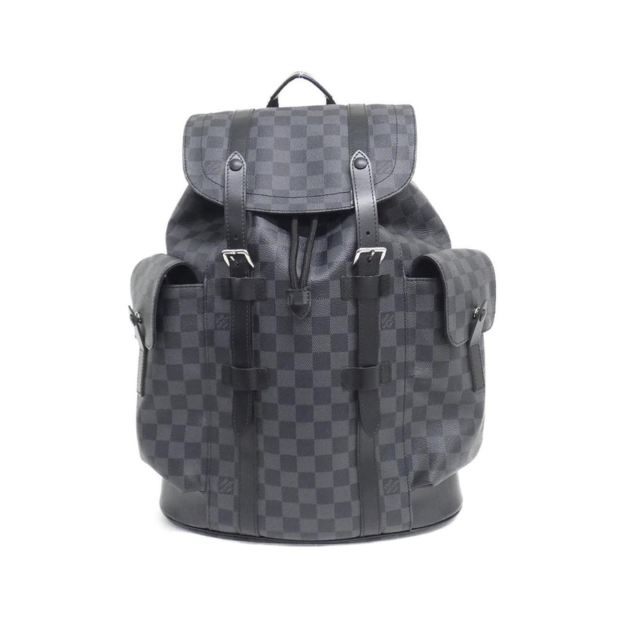 Louis Vuitton Coated Canvas Gray Backpacks