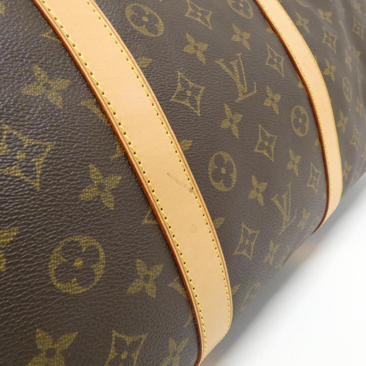 Louis Vuitton Coated Canvas Brown Travel Bags