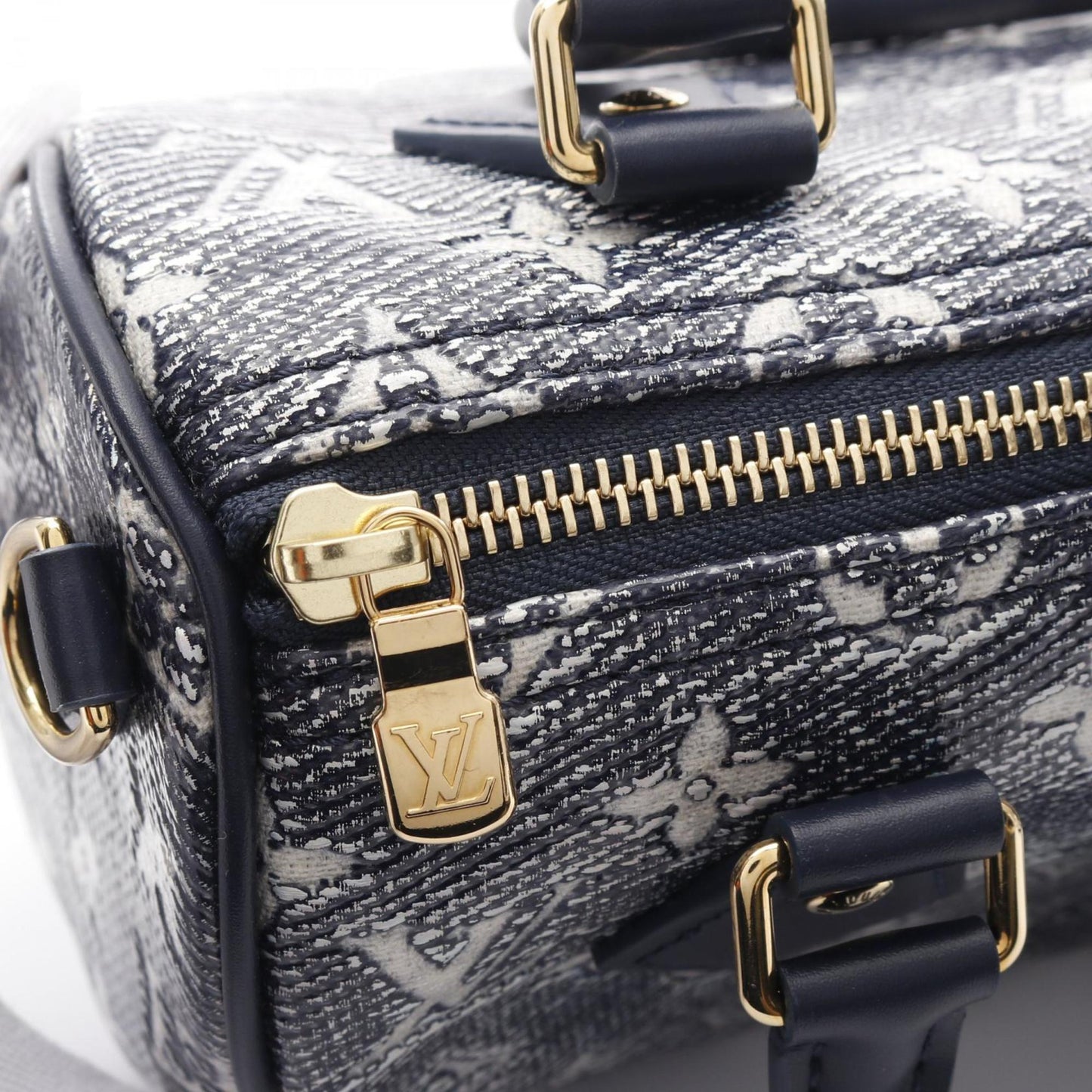 Louis Vuitton Coated Canvas Blue Handbags