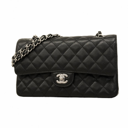 Chanel Calfskin Black Shoulder Bags