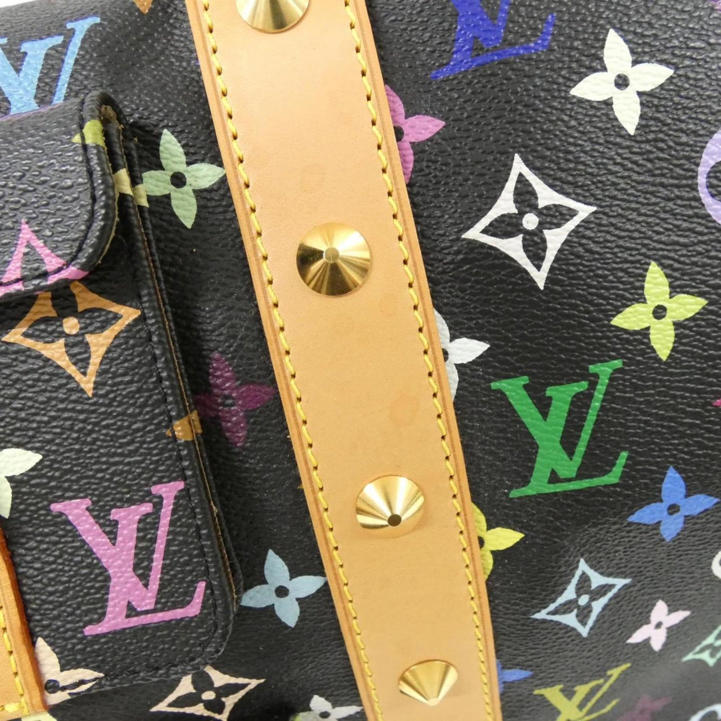 Louis Vuitton Coated Canvas Black Travel Bags