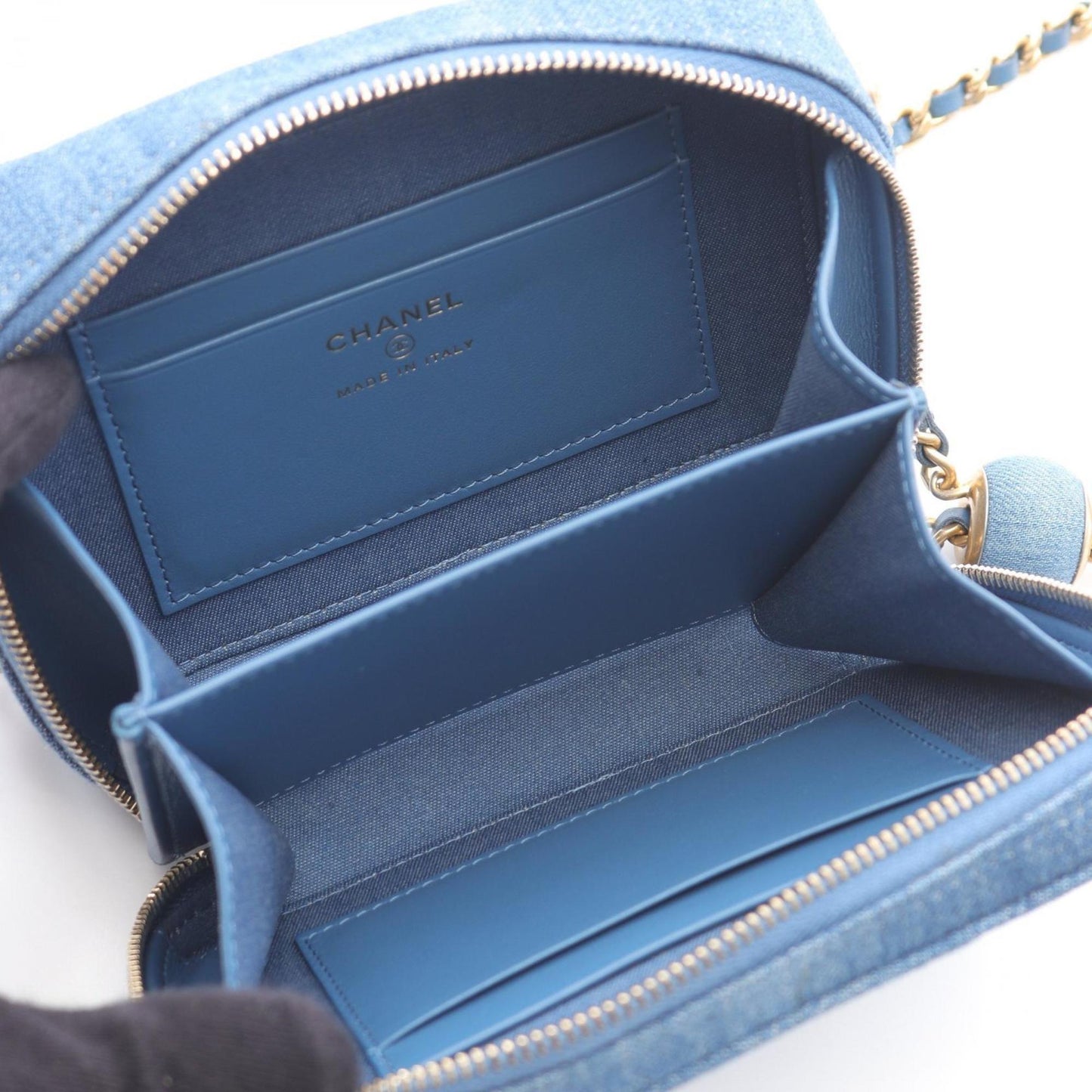 Chanel Denim Blue Shoulder Bags