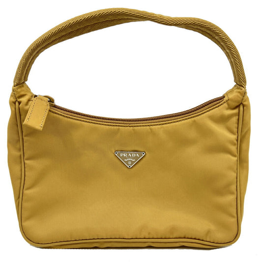 Prada Nylon Yellow Handbags