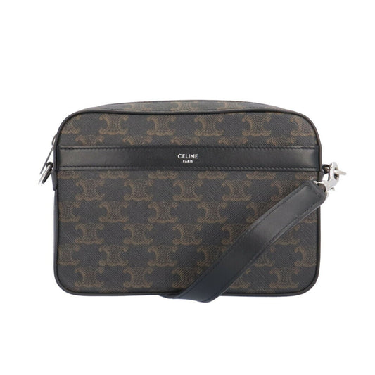 Celine Coated Canvas Black Shoulder Bags