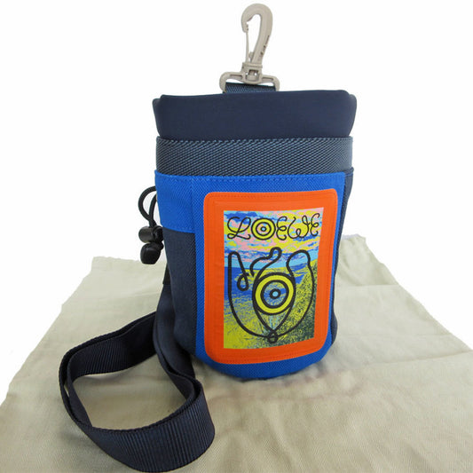 Loewe Canvas Blue Shoulder Bags