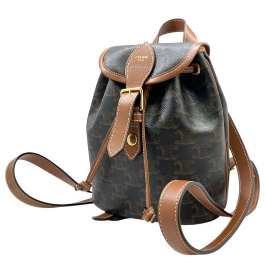Celine Canvas Brown Backpacks