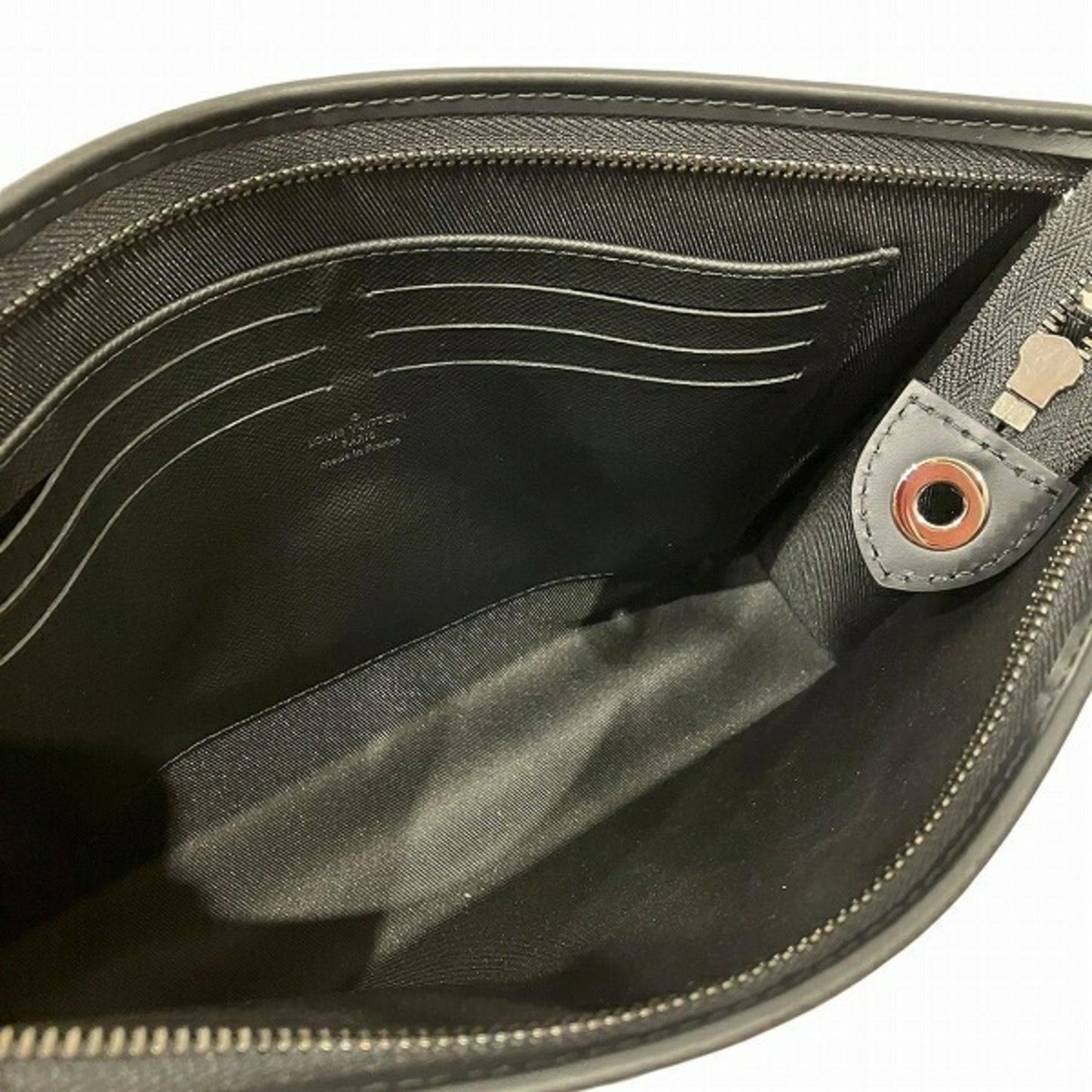 Louis Vuitton Monogram Canvas Black Clutch Bags