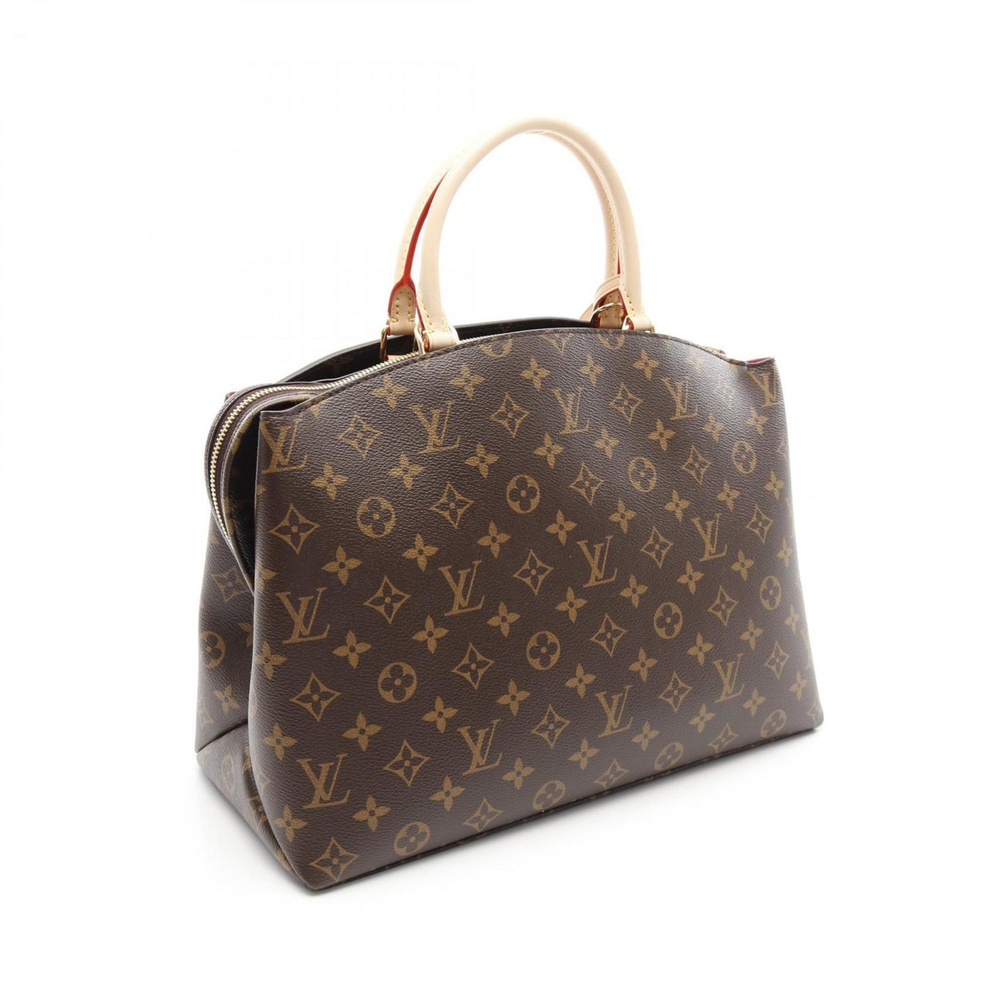 Louis Vuitton Coated Canvas Brown Handbags