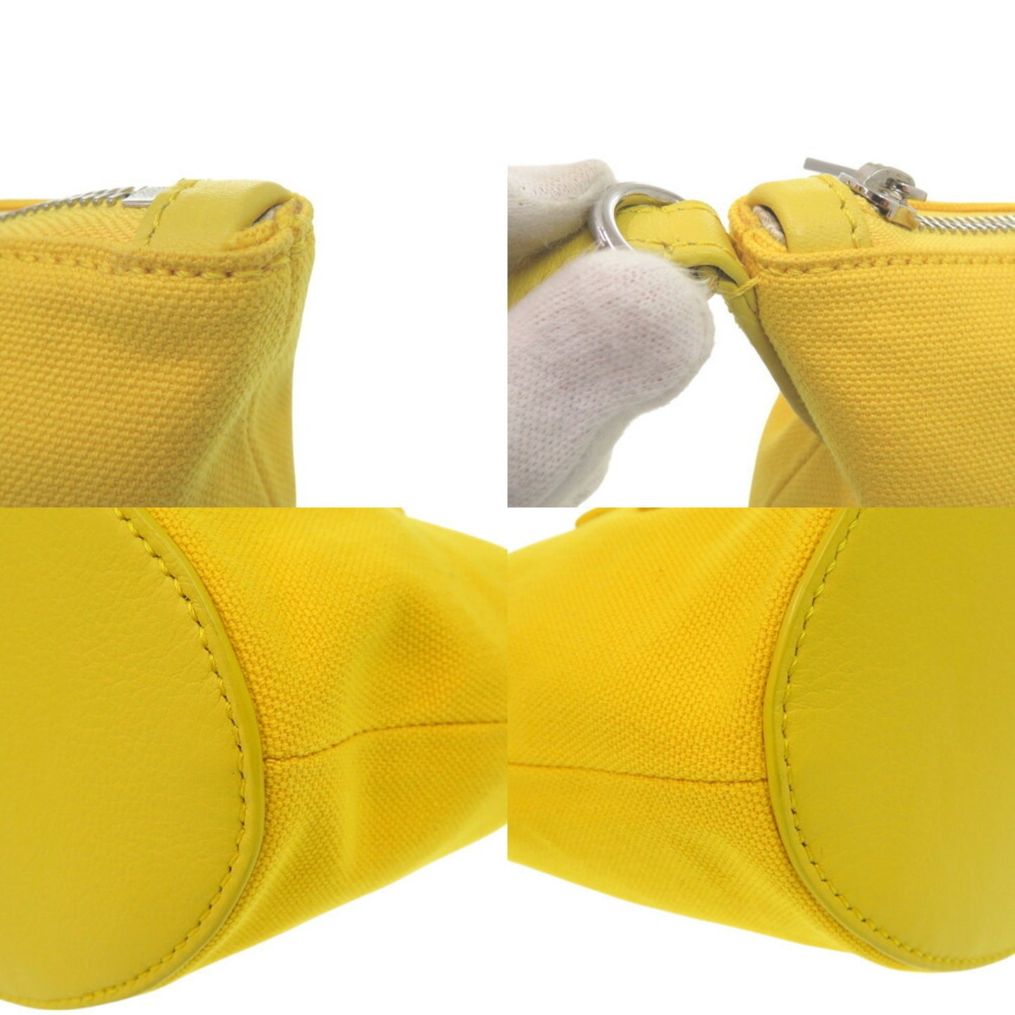 Loewe Canvas Yellow Clutch Bags