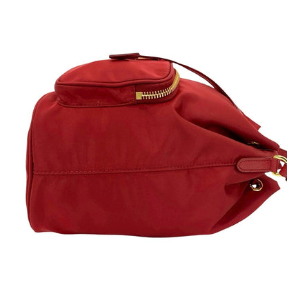 Prada Nylon Red Handbags
