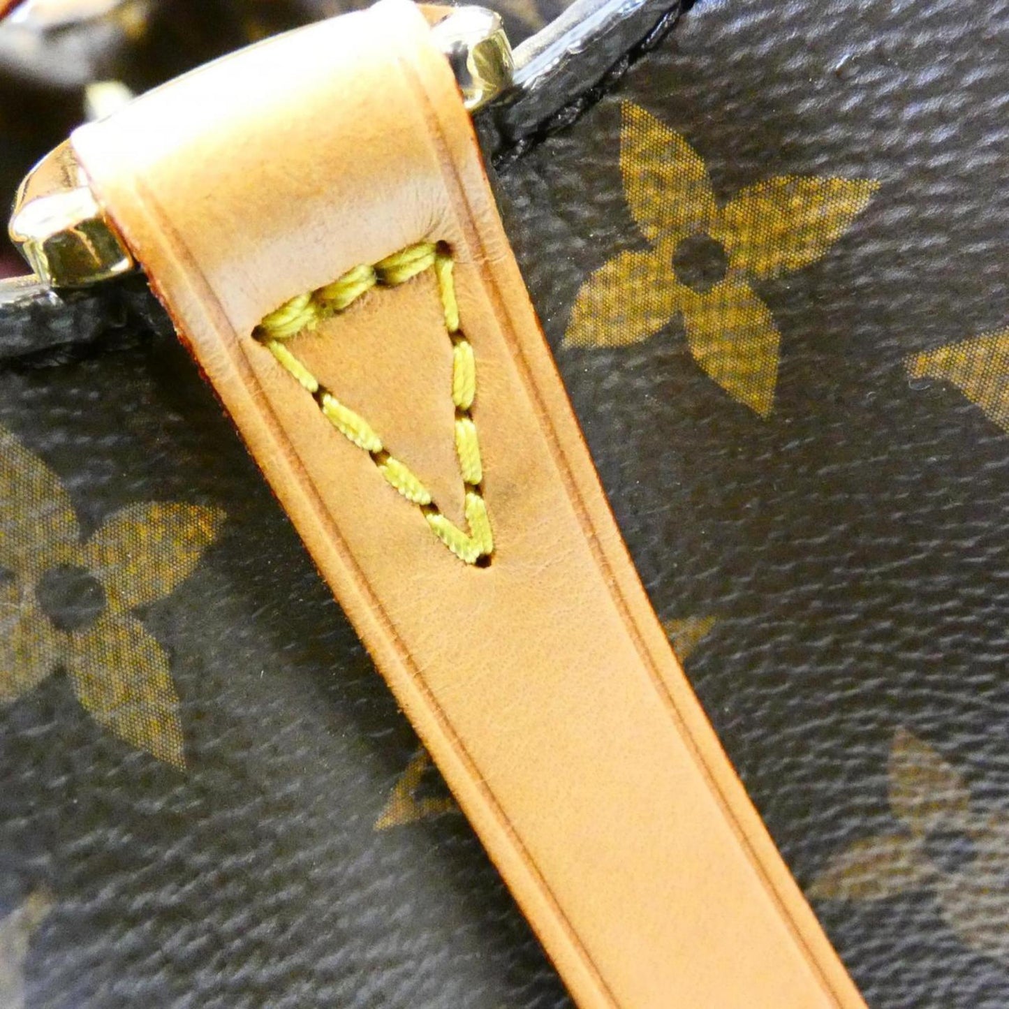 Louis Vuitton Coated Canvas Brown Handbags