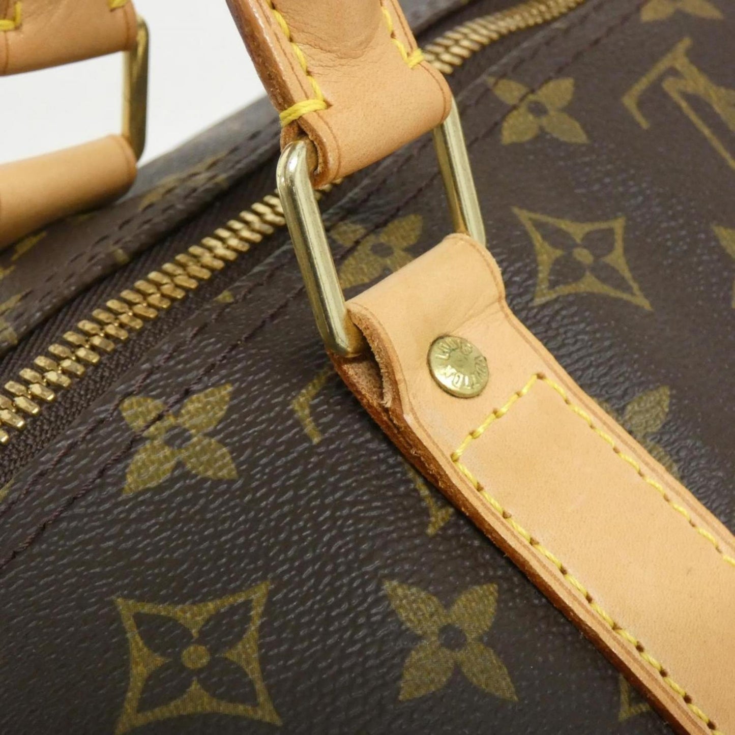 Louis Vuitton Coated Canvas Brown Travel Bags