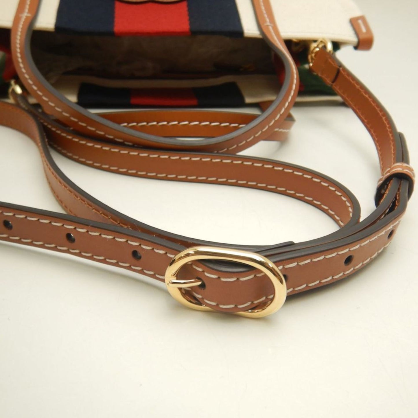 Gucci Canvas Brown Tote Bags