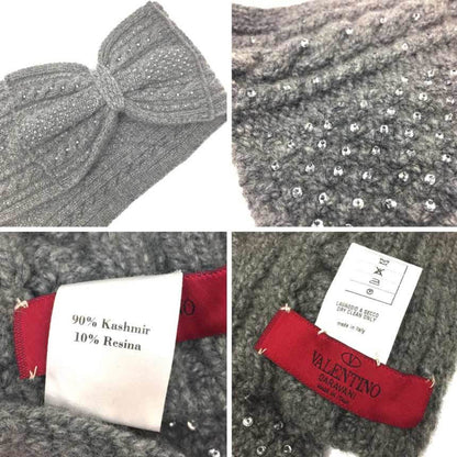 Valentino Cashmere Gray Scarves