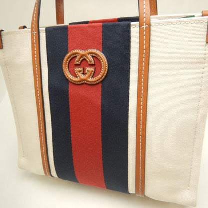 Gucci Canvas Brown Tote Bags