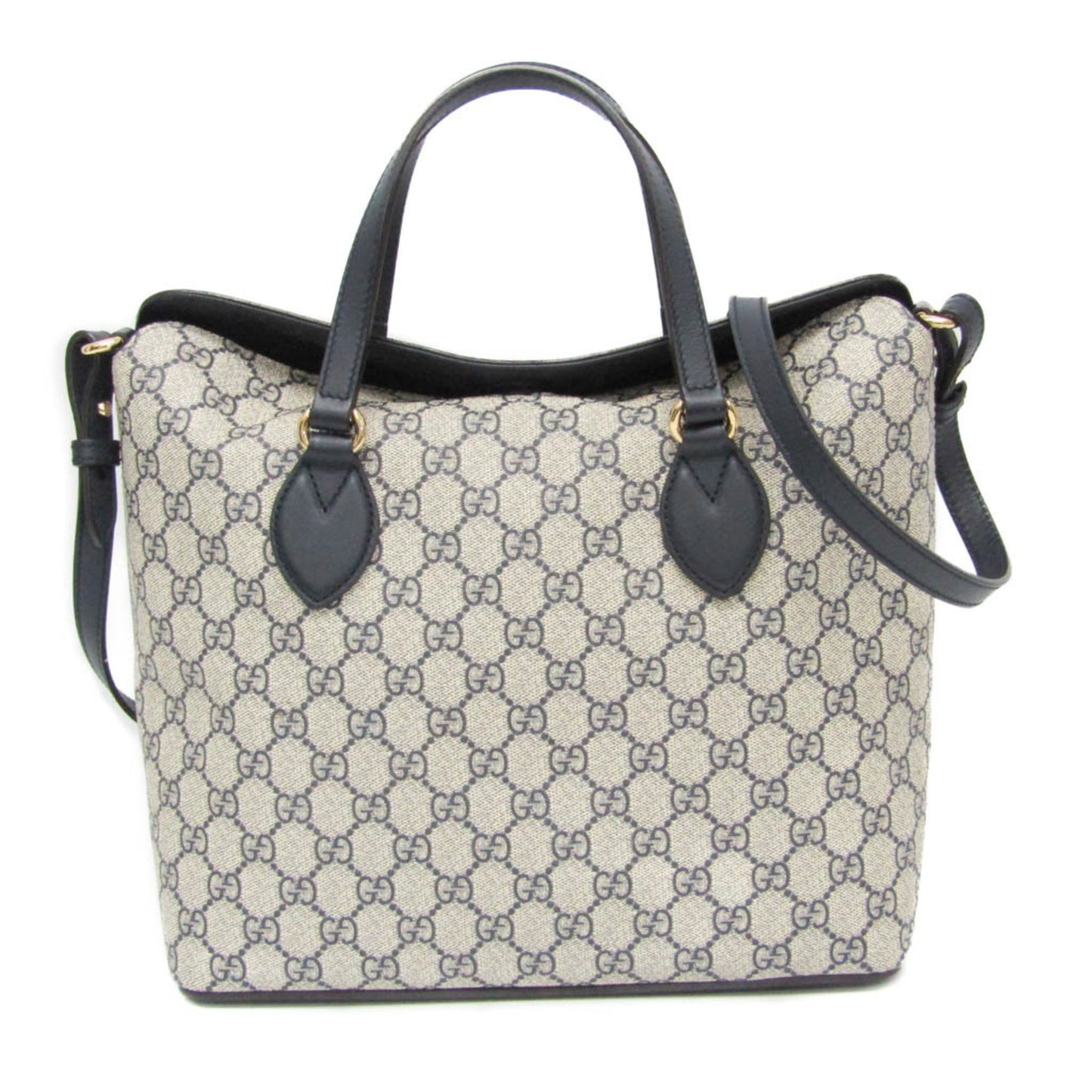 Gucci Coated Canvas Blue Shoulder Bags