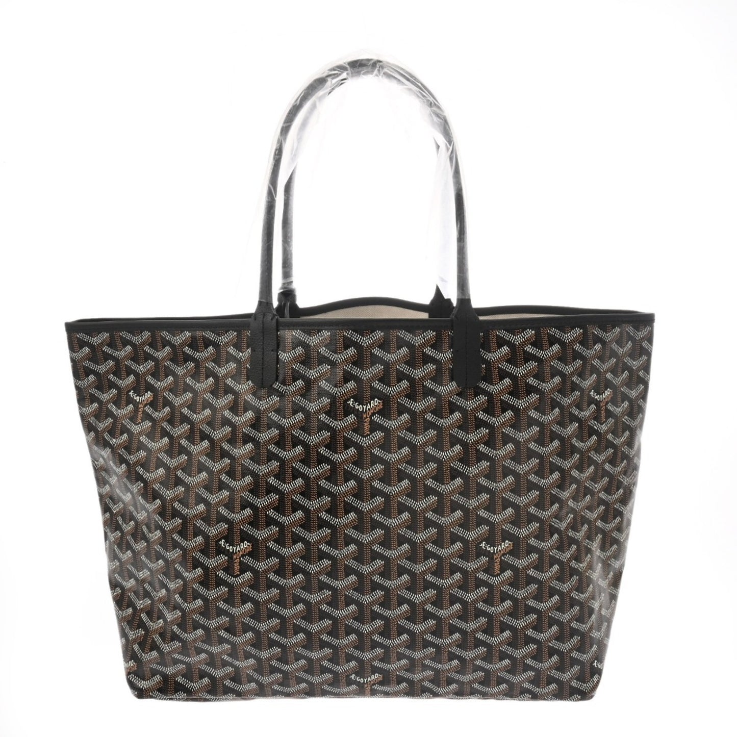 Goyard Pvc Black Tote Bags