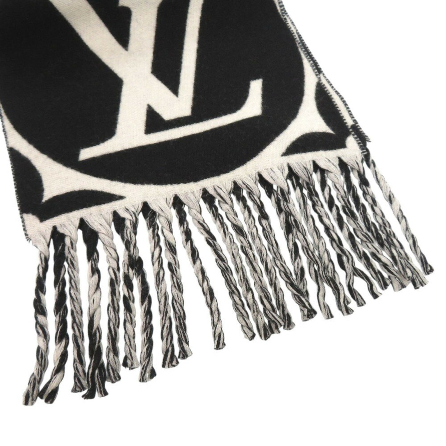 Louis Vuitton Wool Black Scarves