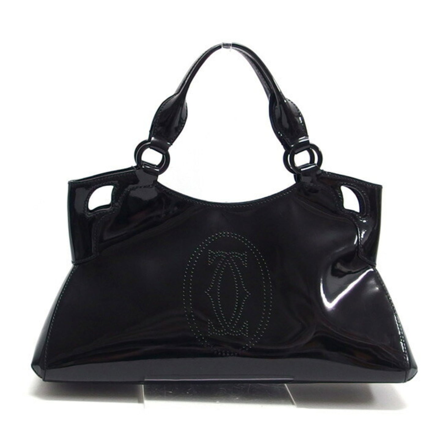 Cartier Patent Black Handbags