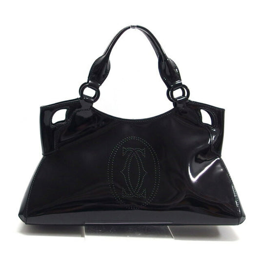 Cartier Patent Black Handbags
