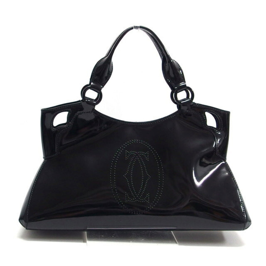 Cartier Patent Black Handbags