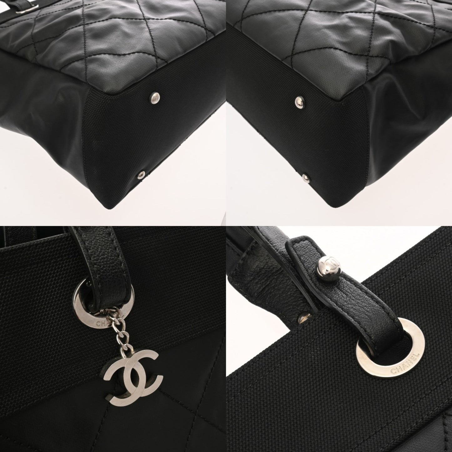 Chanel Canvas Black Tote Bags
