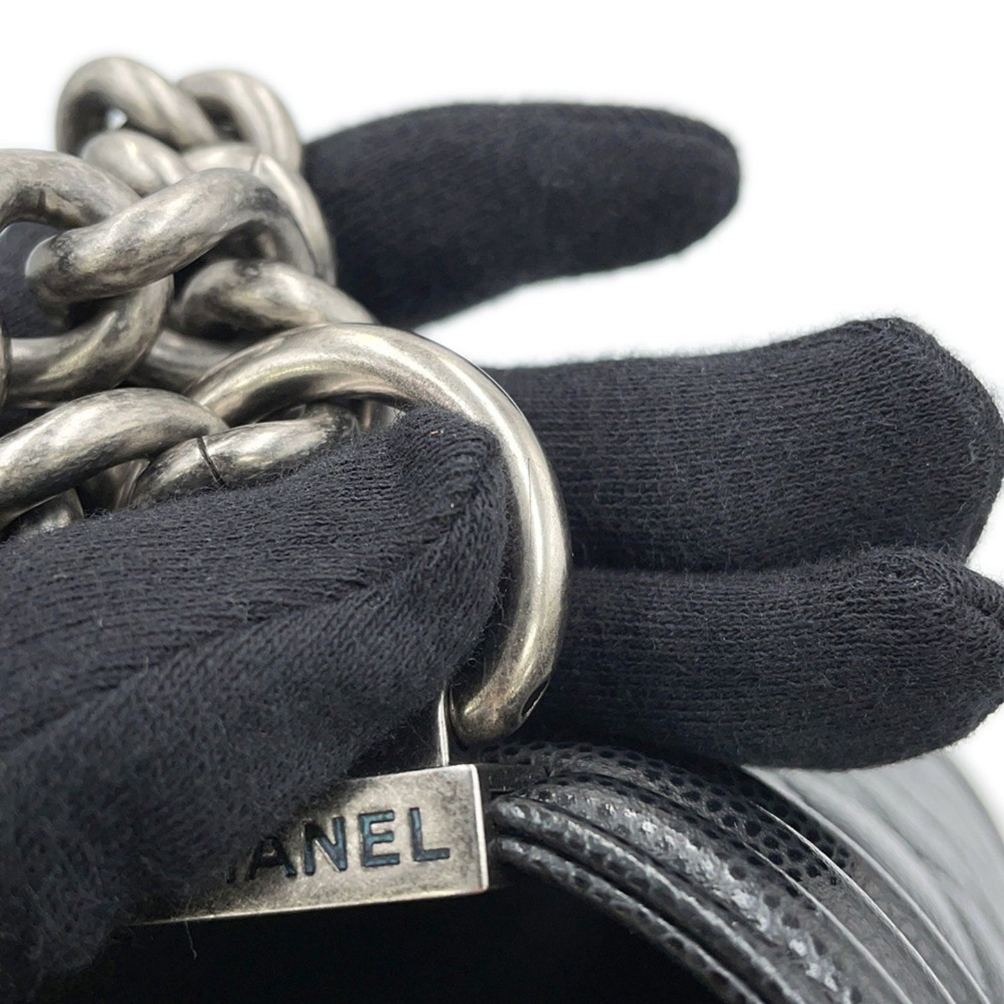 Chanel Calfskin Black Shoulder Bags