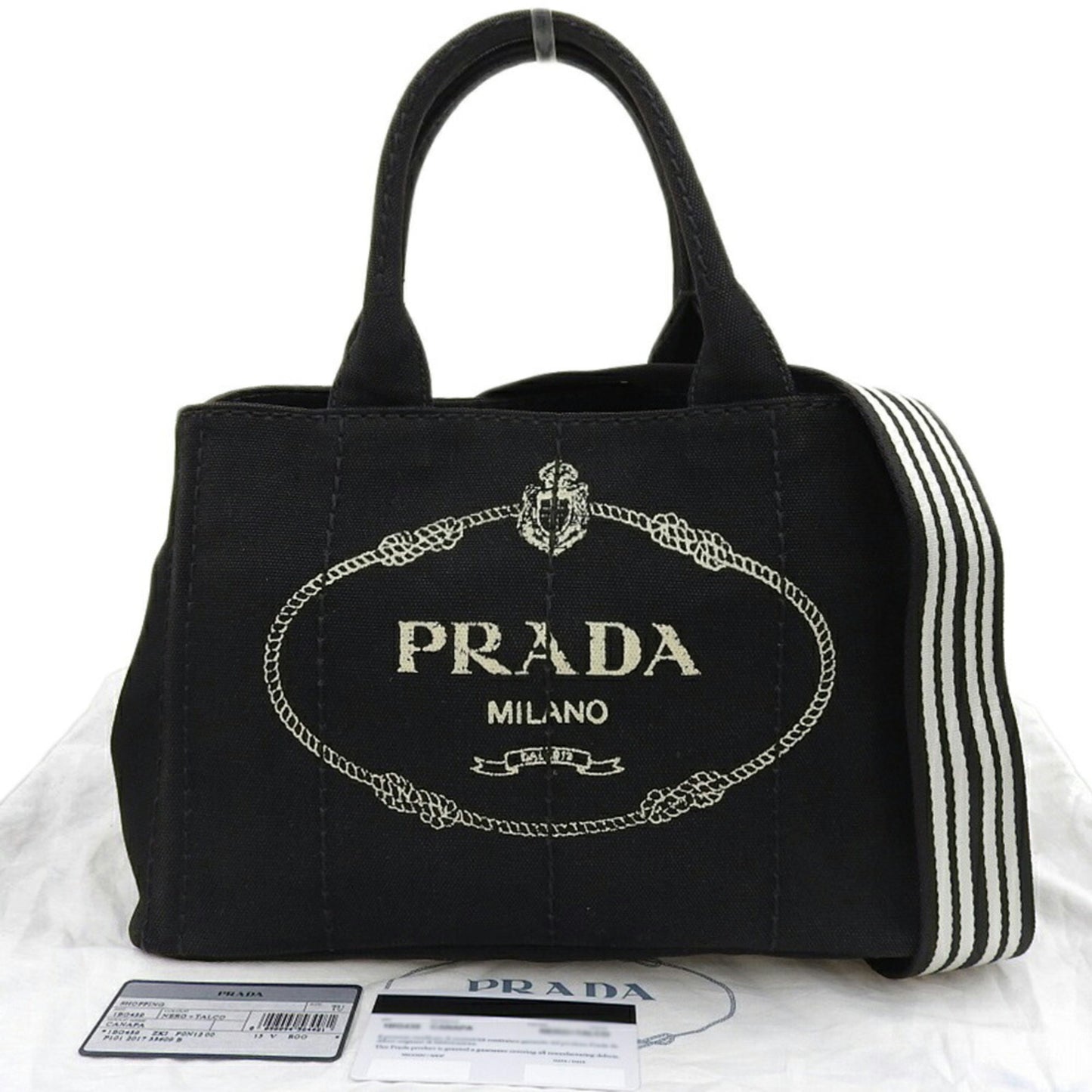 Prada Canvas Black Handbags